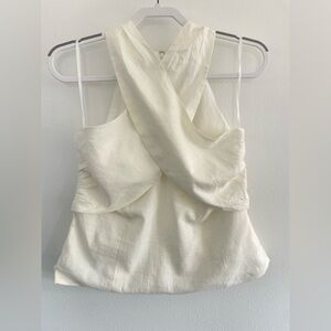 Love Bonito White Cross Neck Halter Top- Size XXL